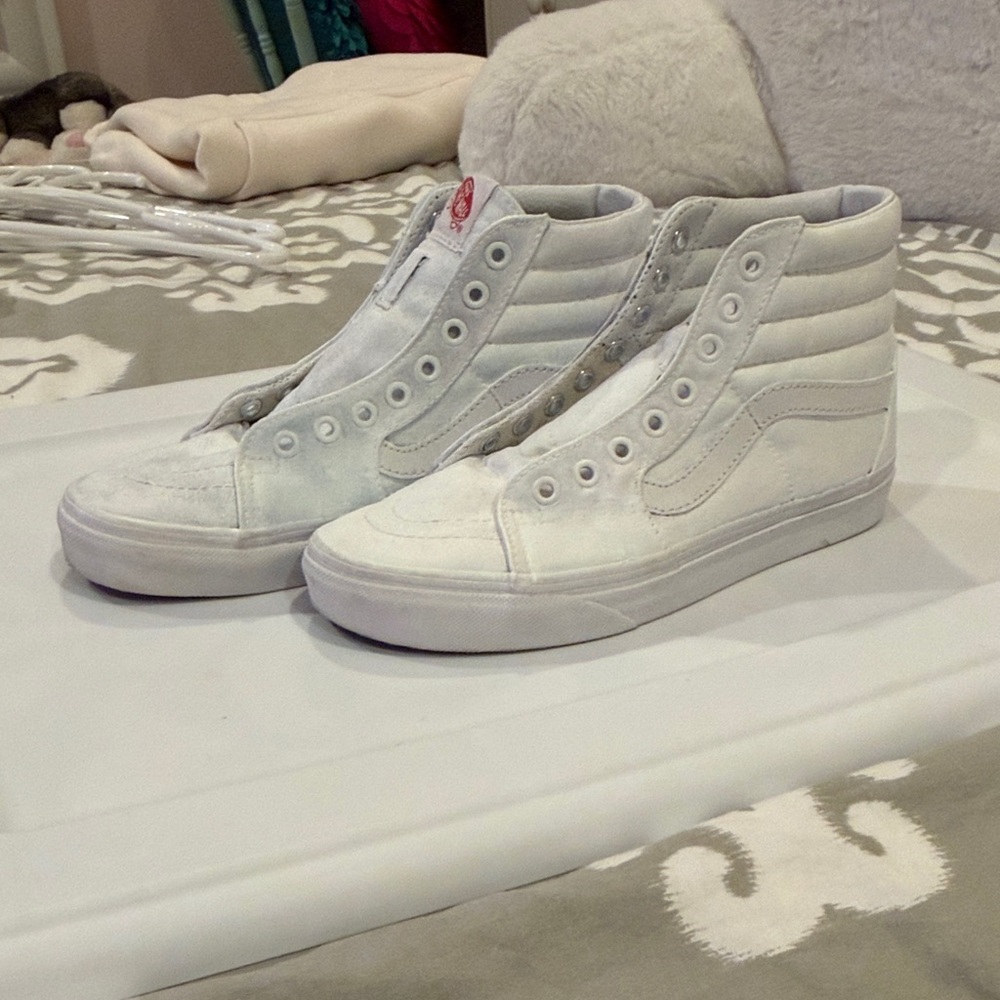 Vans White High-Top Sneakers